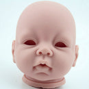 Handmade DIY 22inch Reborn Silicone Kits Full Limb Mold Blank Baby Doll with Head 3/4 Arms Full Legs Kit Birthday Gift