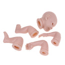 Handmade DIY 22inch Reborn Silicone Kits Full Limb Mold Blank Baby Doll with Head 3/4 Arms Full Legs Kit Birthday Gift