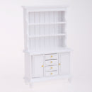 Handcrafts 1/12 Dollhouse Miniature Sofa & Table &Display Cabinet & Clock Room Furniture Kit 10 Pieces