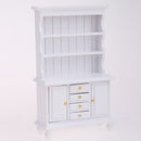 European 1/12 Dolls House Miniature Luxury Living Room Furniture Kit Sofa + End Table + Display Cupboard+ Collect Cabinet