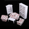 1/12 Scale Dollhouse Furniture Sofa End Table And Wooden Vertical Display Cabinet
