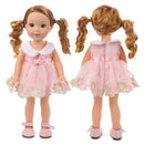 Sweet Doll Clothes Summer Short Skirt for 14inch American Girl Toys Accessories Pink
