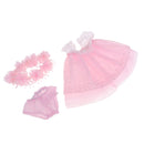 Lace Bubble Dress With Headband And Underpants For 18Inch American Doll