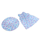 Lovely Sleeveless Floral Dress And Hat For 18 Inch Generation Girl Dolls Blue