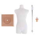 Adjustable 23-40cm Male Body Stand 3D Cutting Model for 1/3 BJD MSD DOD DZ MK DK