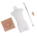Adjustable 23-40cm Male Body Stand 3D Cutting Model for 1/3 BJD MSD DOD DZ MK DK