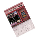 Coffe Shop Backdrop Backcloth For 1/6 Blythe Doll Photography Accs 60x120cm