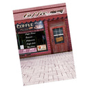 Coffe Shop Backdrop Backcloth For 1/6 Blythe Doll Photography Accs 60x120cm