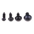 300 Pieces 6mm Plastic Safety Eyes For Teddy Bear Doll Animal Puppet Toys Crafts DIY Making Collections