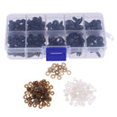 130 Pieces 8-16mm Plastic Safety Noses For Teddy Bear Doll Animal Puppet Toys Crafts DIY Making Collections