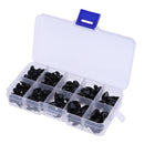 130 Pieces 8-16mm Plastic Safety Noses For Teddy Bear Doll Animal Puppet Toys Crafts DIY Making Collections