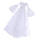 Elegant Doll Formal Dress Gown for Night Lolita Doll Clothes Accessories White