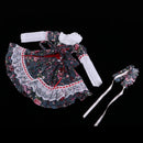 Elegant Handmade Princess Dress For 60 cm Night Lolita Doll Floral Dress Clothes
