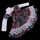 Elegant Handmade Princess Dress For 60 cm Night Lolita Doll Floral Dress Clothes