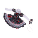 Elegant Handmade Princess Dress For 60 cm Night Lolita Doll Floral Dress Clothes
