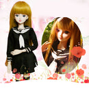 Adorable College Style Uniform Set For 1/3 BJD Girl Dolls Accessories Black