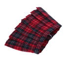 School Style 1/6 BJD Pleated Skirt JK Uniform Clothes for MSD DOD DOC DZ Doll Party/Casual Dress Up Wine Red Plaid