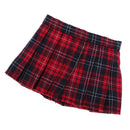 School Style 1/6 BJD Pleated Skirt JK Uniform Clothes for MSD DOD DOC DZ Doll Party/Casual Dress Up Wine Red Plaid