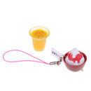 2 Pieces 1/6 Dollhouse Miniature Kitchen Decor Food Set Ice Cream & Juice