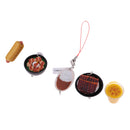 5Pcs 1/6 Dollhouse Miniature Food Set Dessert Juice Ice Cream Meatball Steak