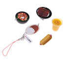 5Pcs 1/6 Dollhouse Miniature Food Set Dessert Juice Ice Cream Meatball Steak