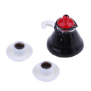 1/12 Dollhouse Miniature Coffee Cups And Coffee Kettle Food Drink Accessory