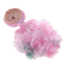 Dolls Wig Ice Cream Curly Hair with Head Scalp Shell Kit for 12inch RBL Blythe Takara Custom Accessories