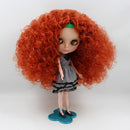 Dolls Wig Jacinth Explosive Curly Hairpiece with Head Scalp Shell Kit for 12inch RBL Blythe Takara Custom Party Outfit