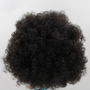 Dolls Wig Short Curly Hair Head Scalp Shell Kit for 12inch RBL Blythe Takara Custom Accessories Makeup Black Color