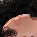 Dolls Wig Short Curly Hair Head Scalp Shell Kit for 12inch RBL Blythe Takara Custom Accessories Makeup Black Color