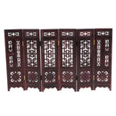 Vintage Annatto 6-Pages Folding Screen for 1/12 Dolls House Living Room Furniture Handcrafts Collections