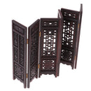 Vintage Annatto 6-Pages Folding Screen for 1/12 Dolls House Living Room Furniture Handcrafts Collections