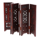 Retro Annatto 6-Pages Folding Screen for 1/12 Dolls House Living Room Furniture Handcrafts Collections