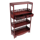 1/6 Scale Wooden Bookshelf Bookcase Action Figure Dolls Scene Accessories