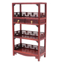 Wooden Bookshelf Bookcase Action Figure Dolls Scene Accessories