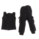 Casual Black Outfit Set Vest & Slacks Pants For Blythe Doll Clothes Accs