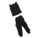 Casual Black Outfit Set Vest & Slacks Pants For Blythe Doll Clothes Accs