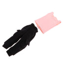 Casual Outfit Set Pink Vest & Black Slacks For Blythe Doll Clothes Accs