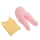 Casual Outfit Set Yellow Vest & Pink Slacks For Blythe Doll Clothes Accs