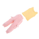 Casual Outfit Set Yellow Vest & Pink Slacks For Blythe Doll Clothes Accs