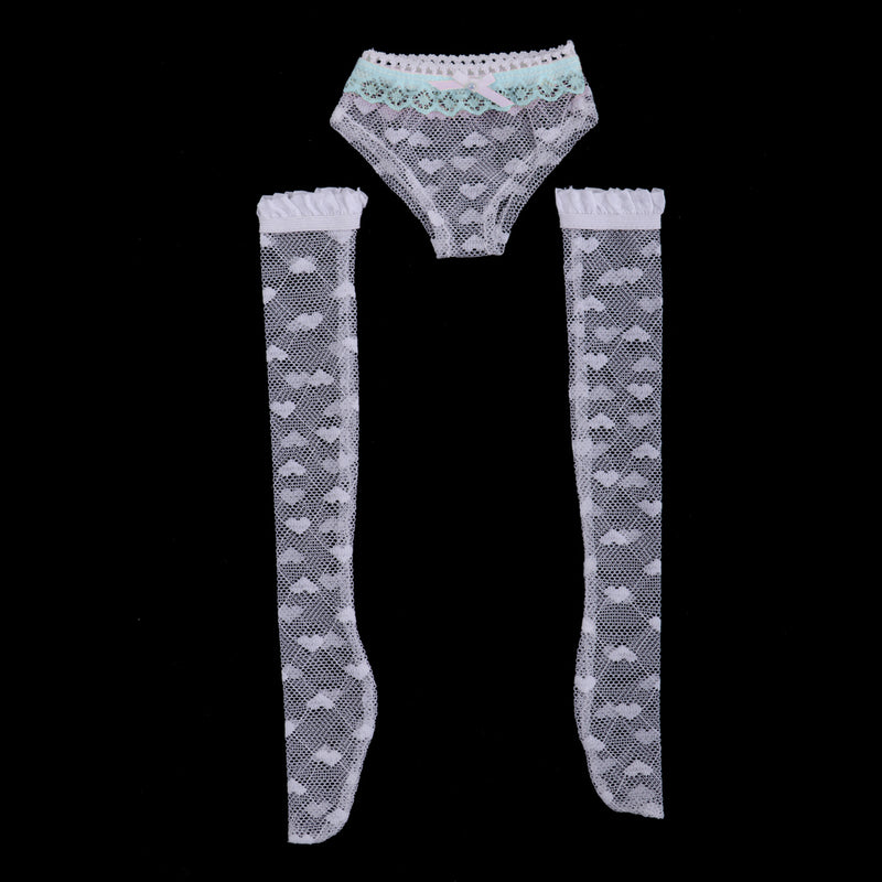 1/3 BJD Blue Lace Underwear Stocking Socks Set for LUTS DOD Dollfie Dolls Clothes