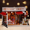 1/24 Scale DIY Miniature Dollhouse Cake shop Model With LED Light Kids Toy Gift