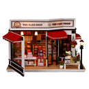 1/24 Scale DIY Miniature Dollhouse Cake shop Model With LED Light Kids Toy Gift