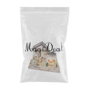 1:24 Scale DIY Handcraft Miniature Project Kit Wooden Dolls House Model - Holiday Villa with Dust Cover - Home Display Decor Gift