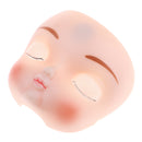1/6 Ball Jointed Doll Faceplate Shell with Close Eyes Makeup for SD AS Dollfie BBgirl Doll Custom Accessories