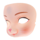 ABS Plastic Doll Faceplate with Cat Face Makeup for BBgirl 1/6 BJD DOD LUTS V YOSD Doll Changing Face Shell