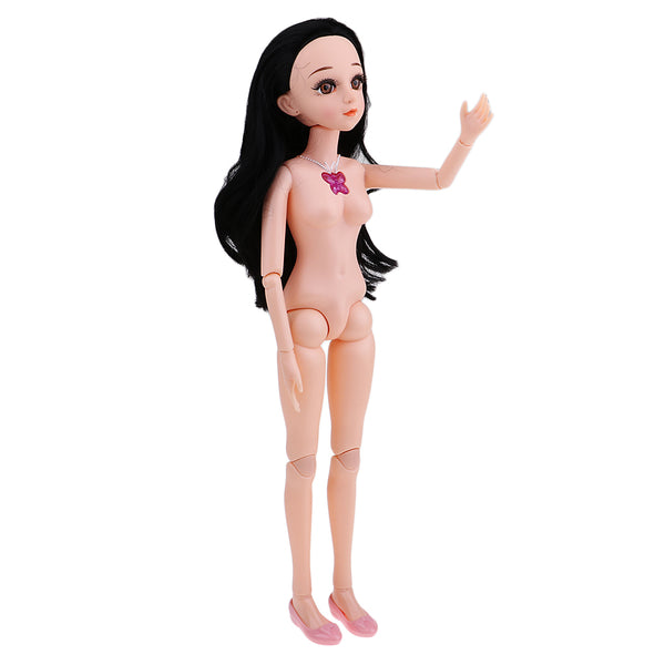 1/3 BJD Dolls Normal Skin Tone Nude Body Girls Model With Straight Hair 23 inch