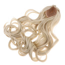 Long Curly Wig 20-21cm with Bowknot Pigtail for 1/3 BJD SD DOD LUTS Doll Light Gold