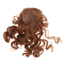 Long Curly Wig High Temperature Wire with Bang Pigtail for 1/3 BJD SD DOD Doll Flaxen