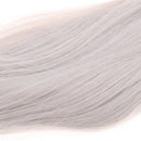 Long Straight Wig High Temperature Wire with Pigtail for 1/3 BJD SD DOD Doll Gray